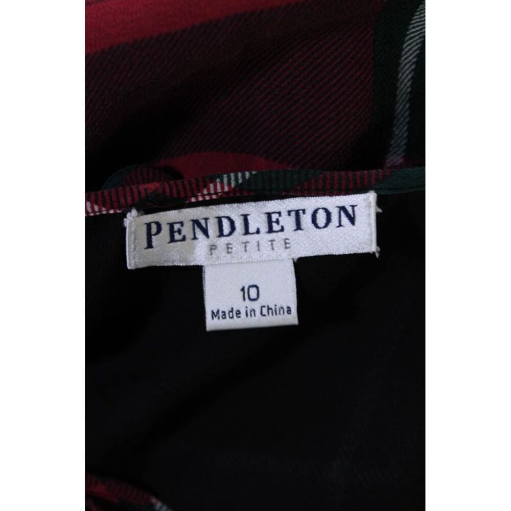 Pendleton Womens Silk Check Patterned Ruffled Sna… - image 6